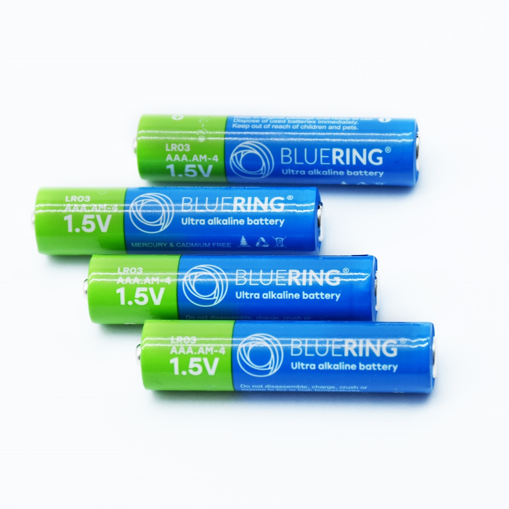 Elem AAA mikro ceruza LR03 tartós alkáli zsugorfóliás Bluering® 4db/csomag - Image 2