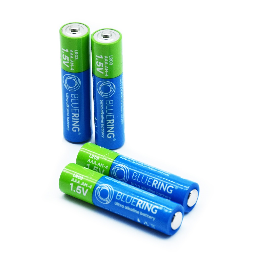 Elem AAA mikro ceruza LR03 tartós alkáli zsugorfóliás Bluering® 4db/csomag - Image 3