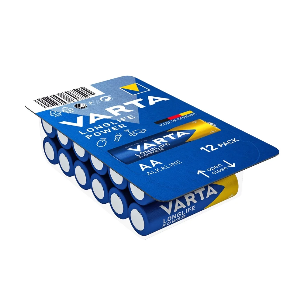 Elem AA ceruza LR06 Longlife Power BigBox 12 db/csomag, Varta