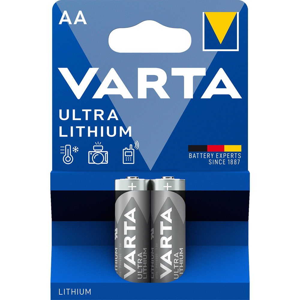 Elem AA ceruza LR6 2 db/csomag, Varta Ultra Lithium