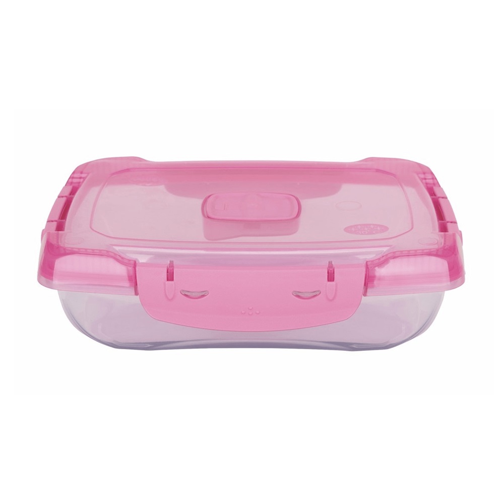 Ételtároló doboz 0,7 literes csatos és szelepes mikrós-fagyasztós_lányos színek