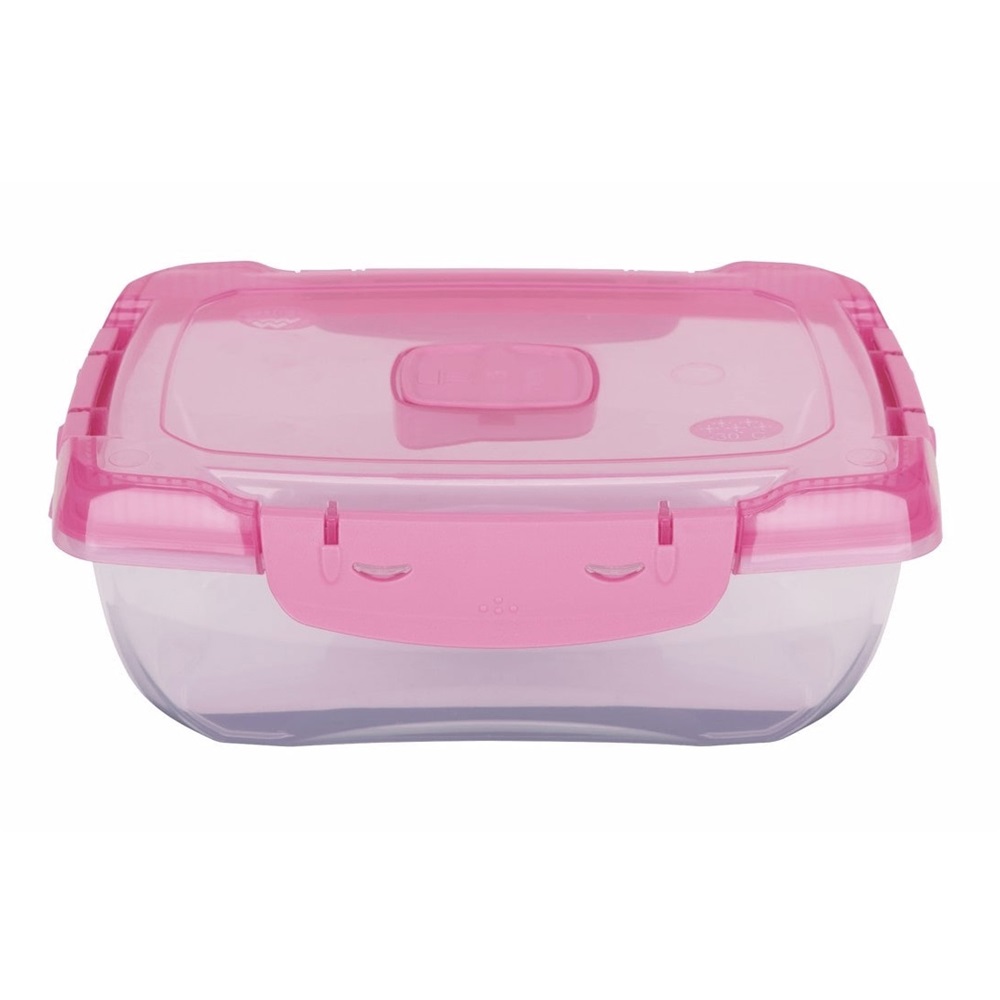 Ételtároló doboz 1 literes csatos és szelepes mikrós-fagyasztós_lányos színek - Image 2