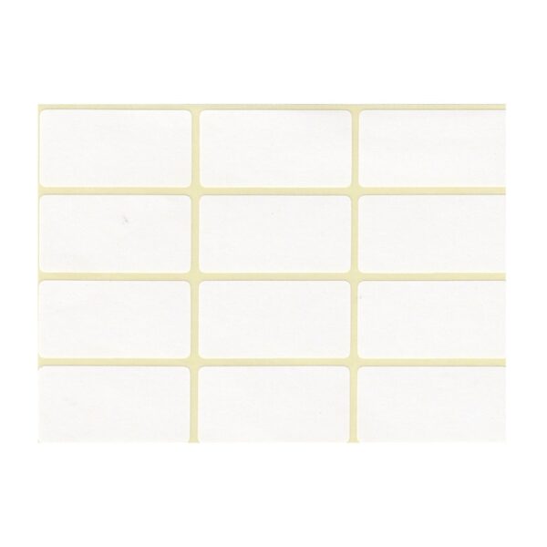 Etikett címke, 20x38mm, 5 lap, 12 címke/lap