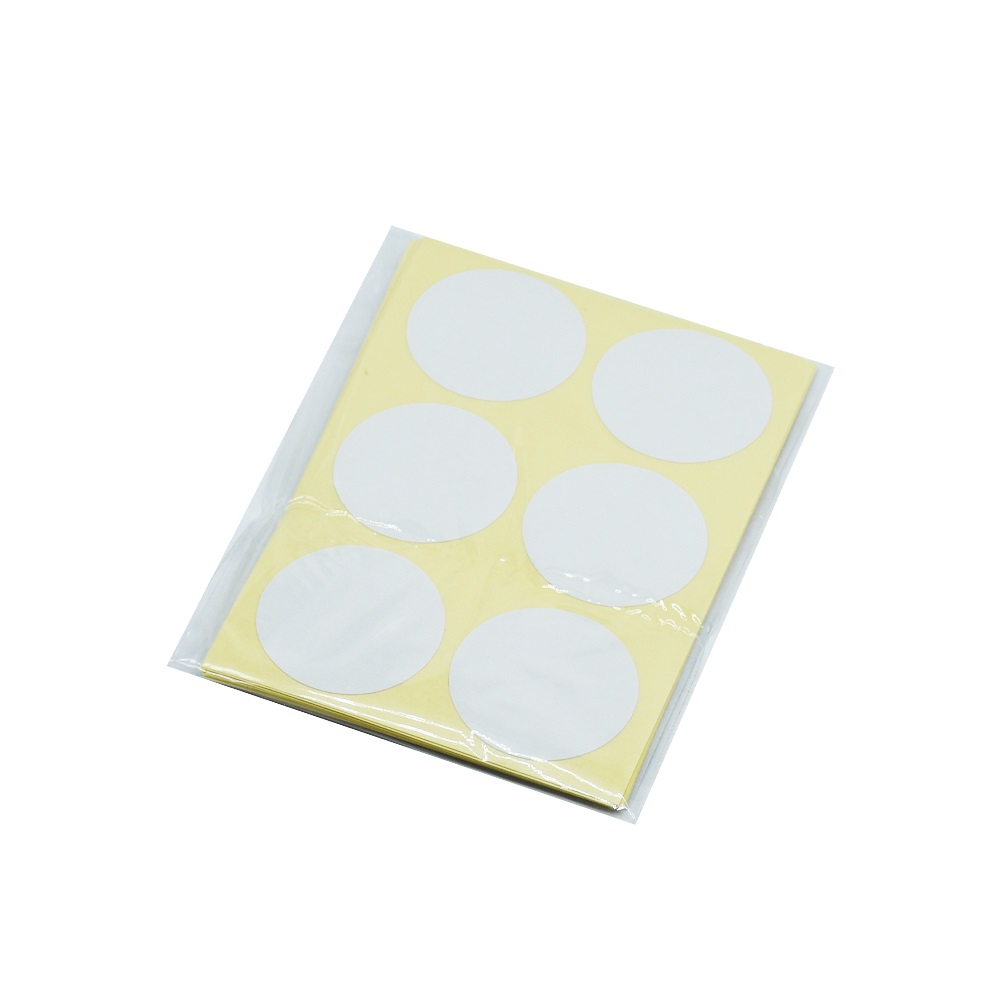 Etikett címke, 30mm, körcímke 60 db/csomag Bluering® fehér - Image 4