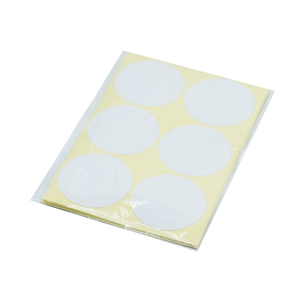 Etikett címke, 40mm, körcímke 60 db/csomag Bluering® fehér - Image 3