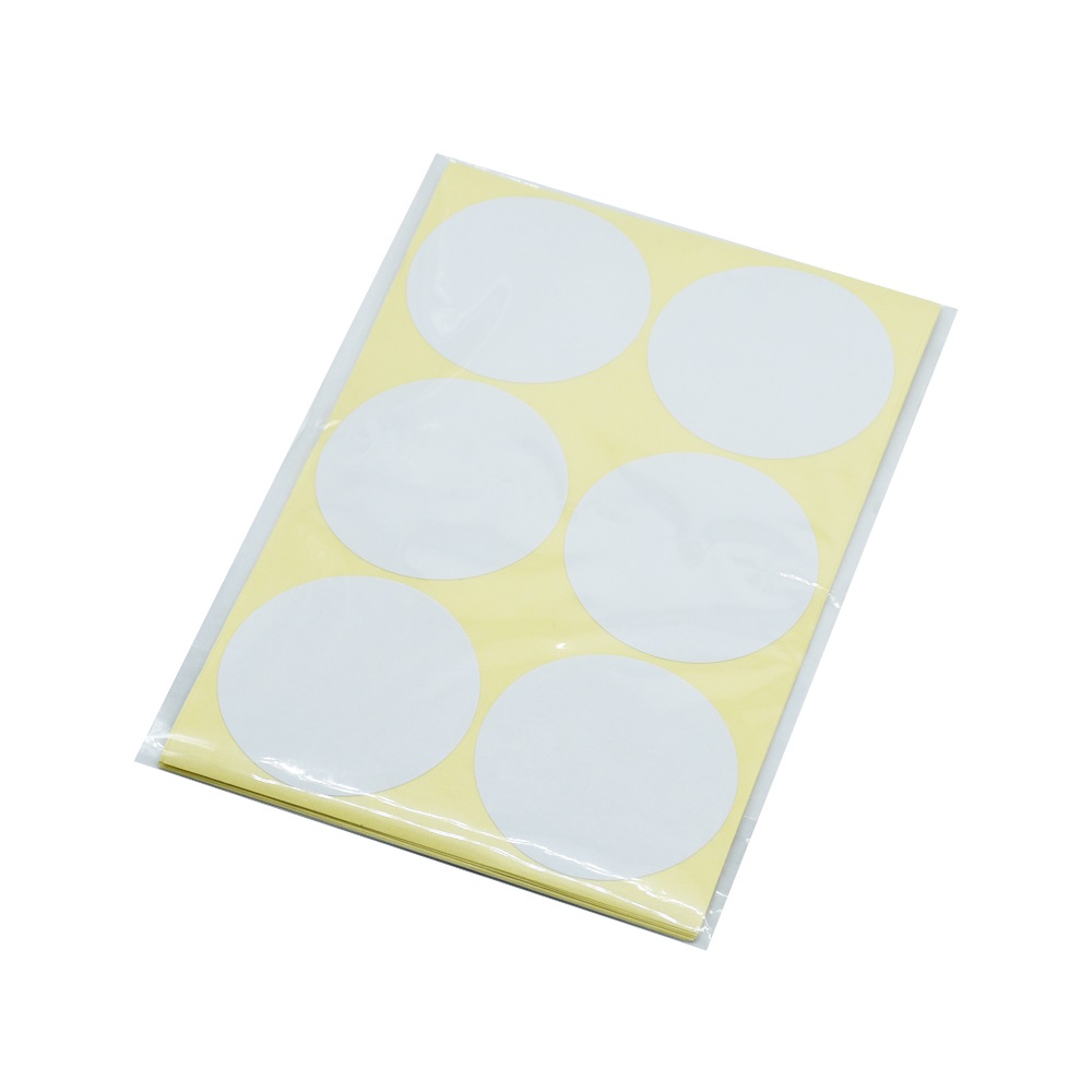 Etikett címke, 50mm, körcímke 60 db/csomag Bluering® fehér - Image 2