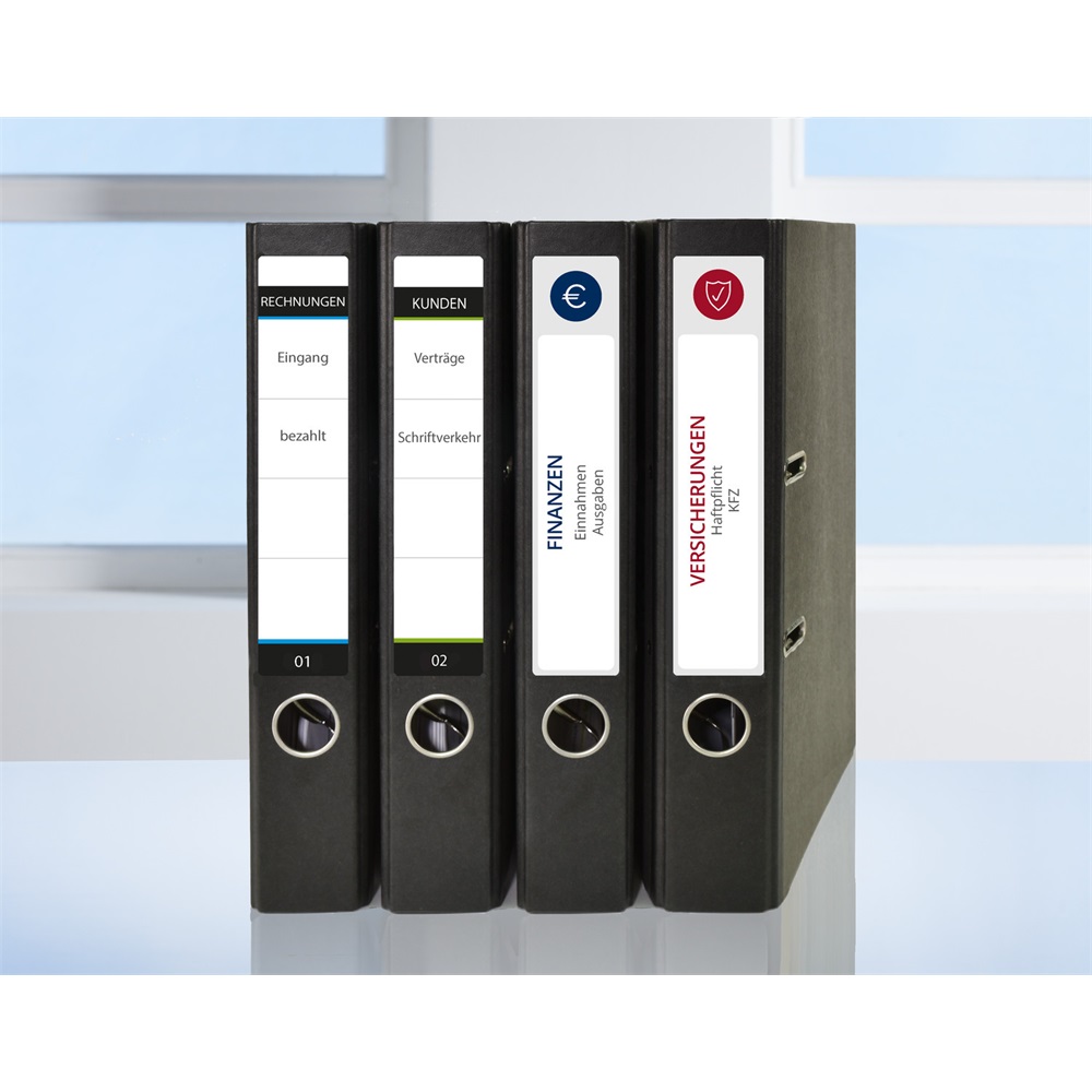 Etikett címke, 192 x38mm, iratrendezőre 7 címke/ív, 100 ív/doboz, Avery fehér - Image 5