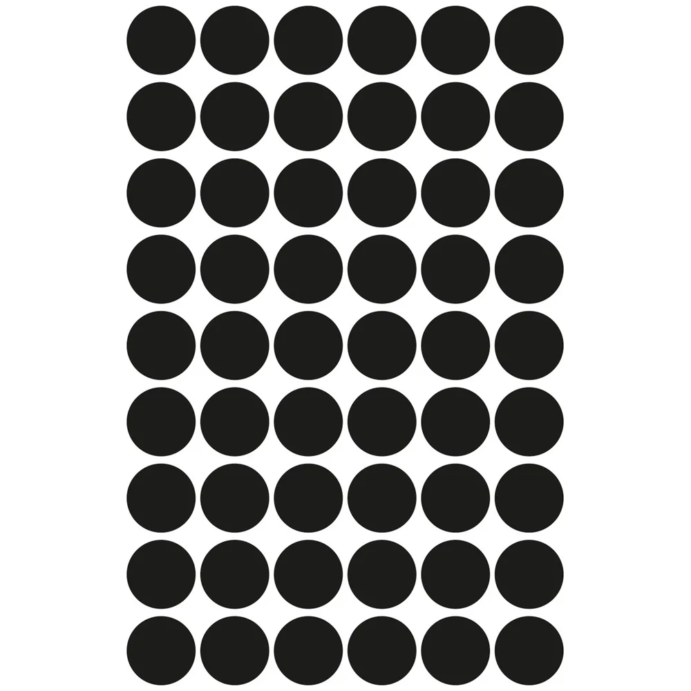 Etikett címke, o12mm, jelölésre, 54 címke/ív, 5 ív/doboz, Avery fekete - Image 3