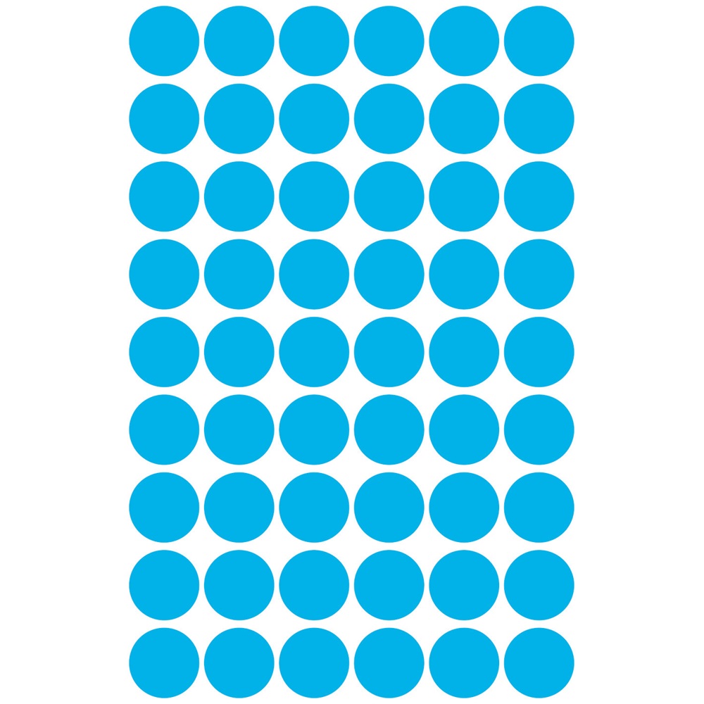 Etikett címke, o12mm, jelölésre, 54 címke/ív, 5 ív/doboz, Avery kék - Image 5