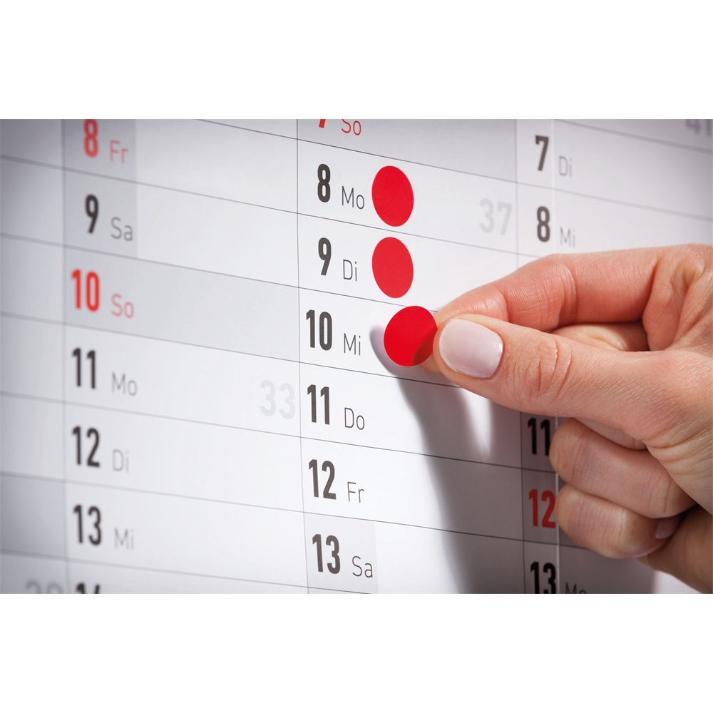 Etikett címke, o18mm, jelölésre, 24 címke/ív, 44 ív/doboz, Avery piros - Image 3