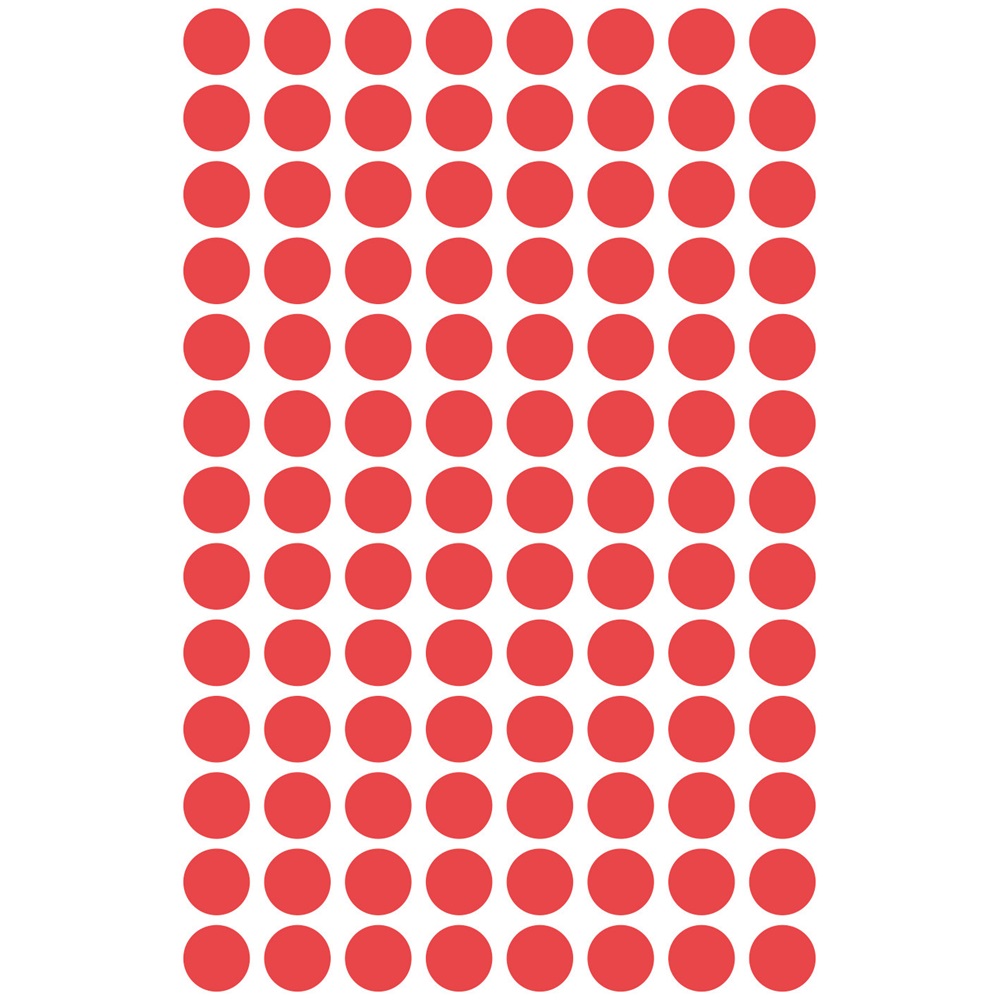 Etikett címke, o8mm, jelölésre, 4 ív/doboz, Avery piros - Image 3