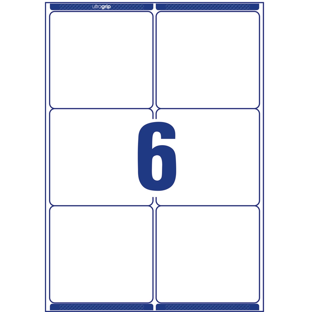 Etikett címke, 99,1 x93,1mm, nagyfedőképességű 6 címke/ív, 100 ív/doboz, Avery fehér - Image 4