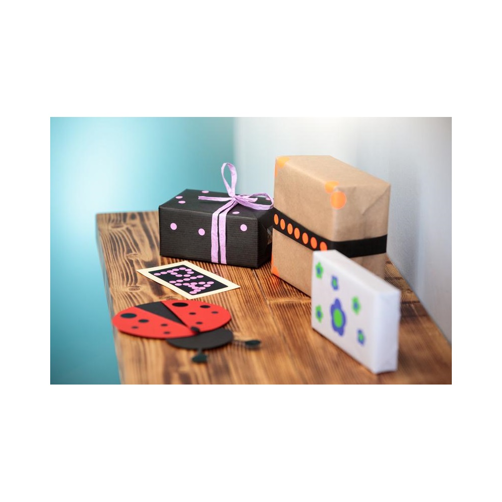 Etikett címke, o12mm, jelölésre, 54 címke/ív, 5 ív/doboz, Avery kék - Image 3