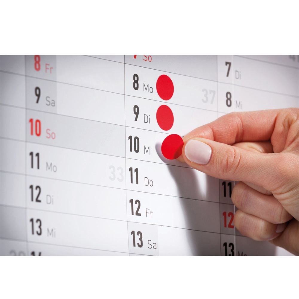 Etikett címke, o12mm, jelölésre, 5 klf. szín 54 címke/ív, 5 ív/doboz, Avery vegyes - Image 3