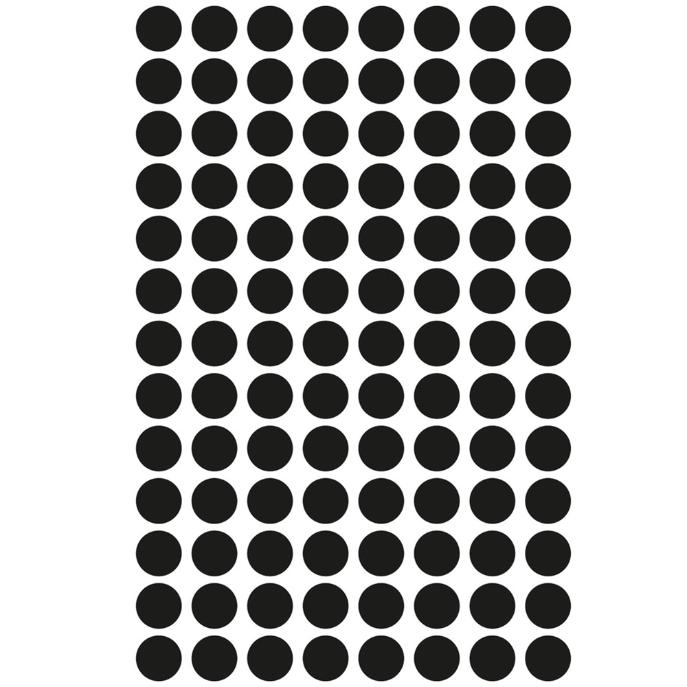 Etikett címke, o8mm, jelölésre, 104 címke/ív, 4 ív/doboz, Avery fekete