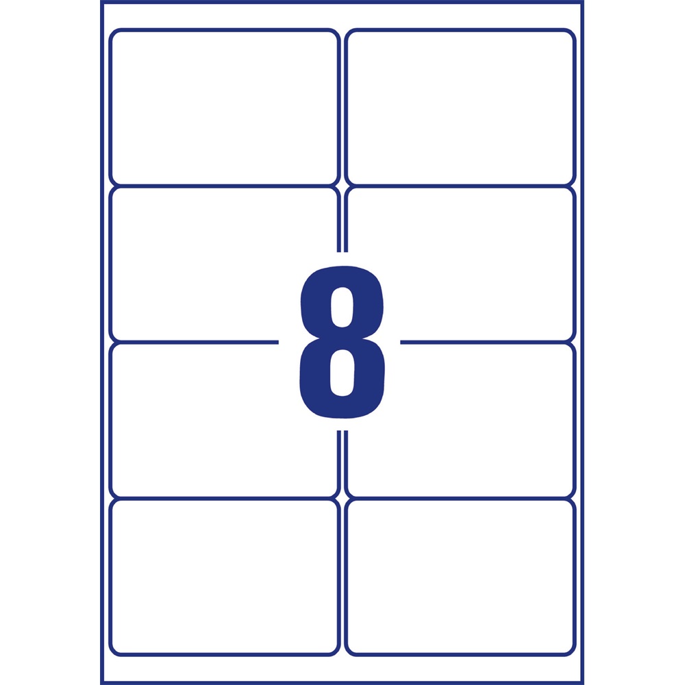 Etikett címke, 99,1 x67,7mm, ultra ellenálló 8 címke/ív, 10 ív/doboz, Avery fehér - Image 3