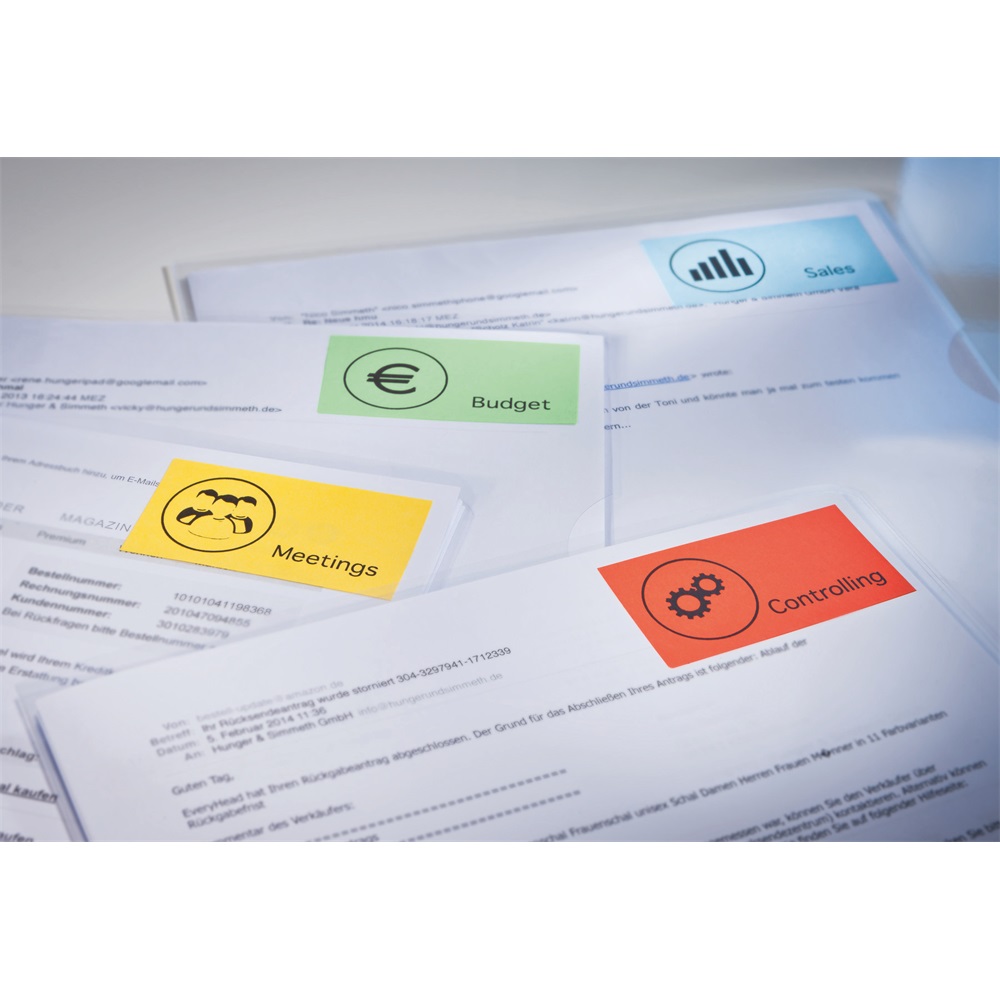 Etikett címke, 70 x37mm, univerzális, 24 címke/ív, 100 ív/doboz, Avery piros - Image 4