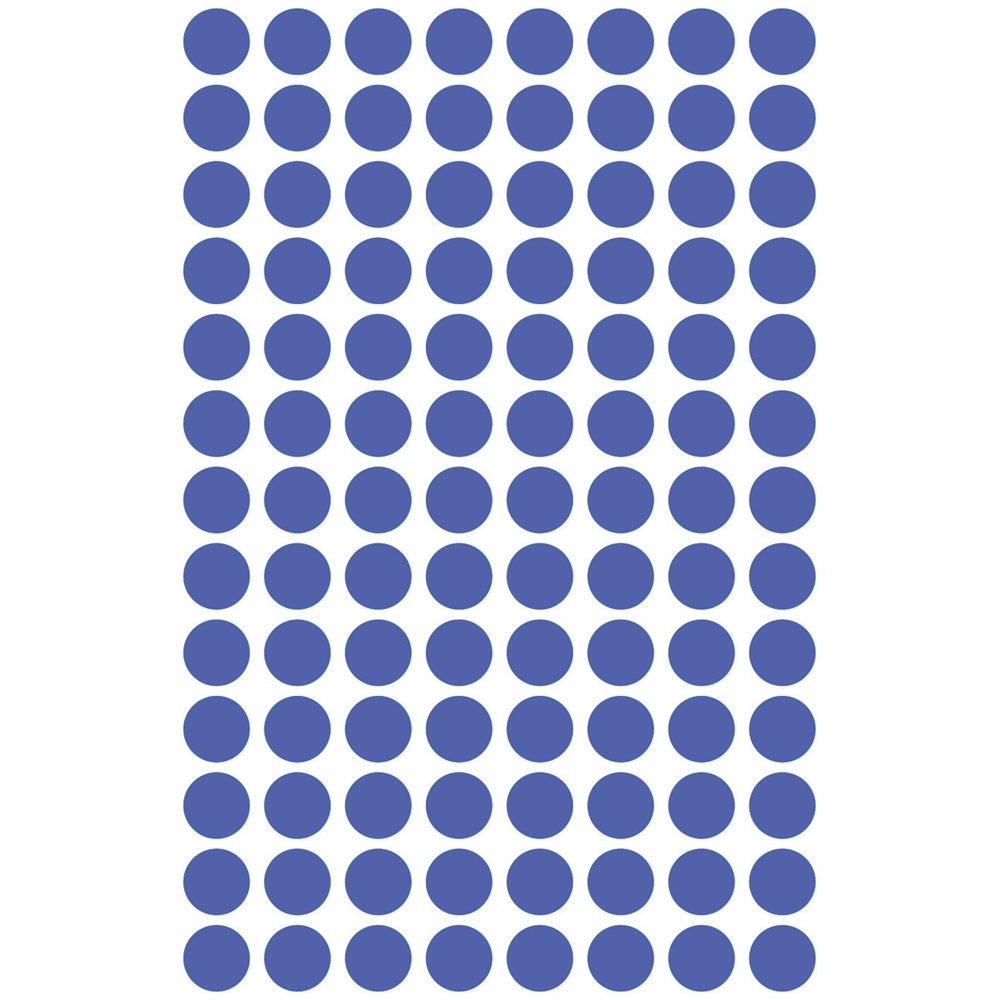 Etikett címke, O8mm, visszaszedhető, 104 címke/ív, 4 ív/doboz, Avery indigó kék - Image 3