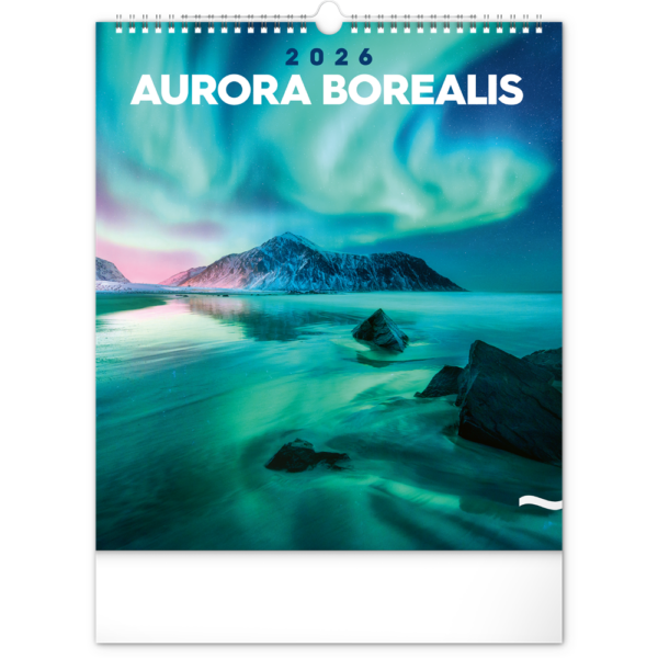 Falinaptár képes  300x340mm Aurora Borealis Realsystem 2026.