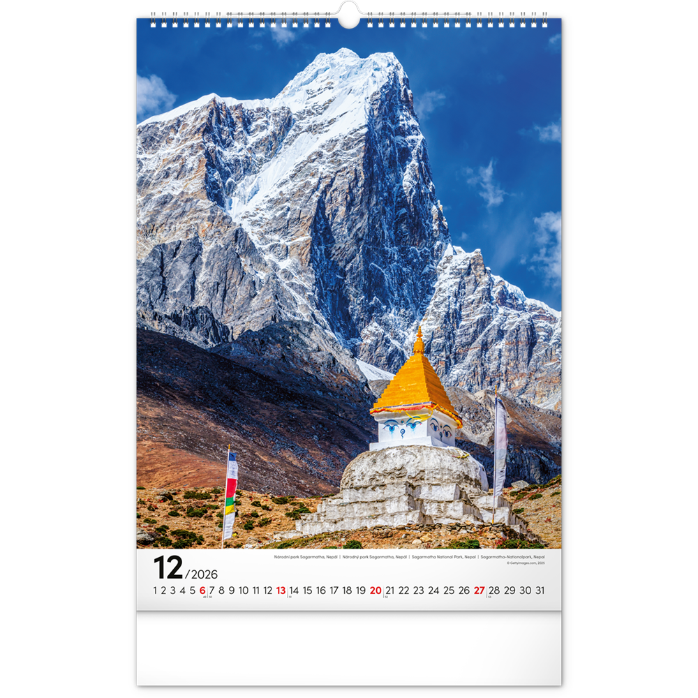 Falinaptár képes  330×460mm National Parks Realsystem 2026. - Image 2