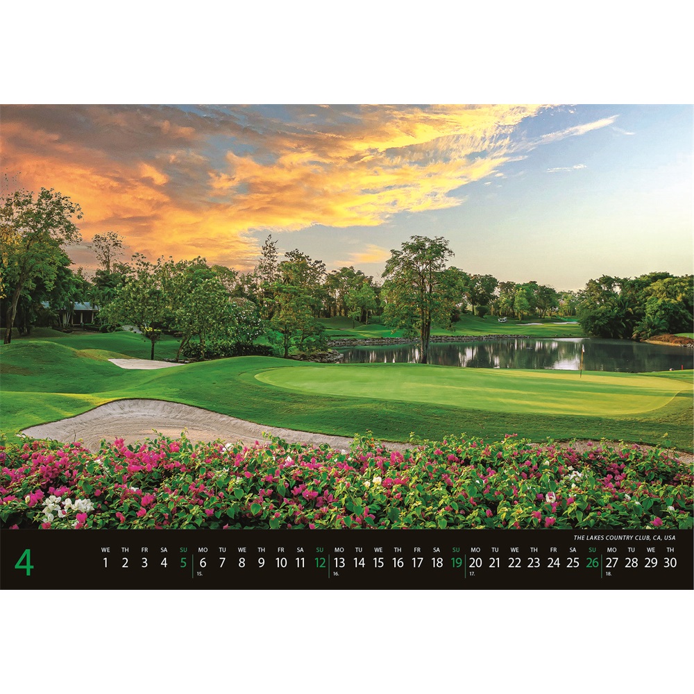 Falinaptár képes 334 × 485 mm, fehér lapokkal Golf Dayliner 2026. - Image 2