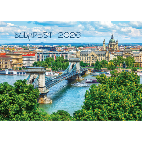 Falinaptár képes 460x320mm, Budapest Realsystem 2026.