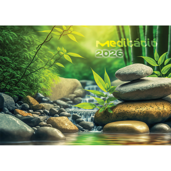 Falinaptár képes 460x320mm, Meditáció Realsystem 2026.