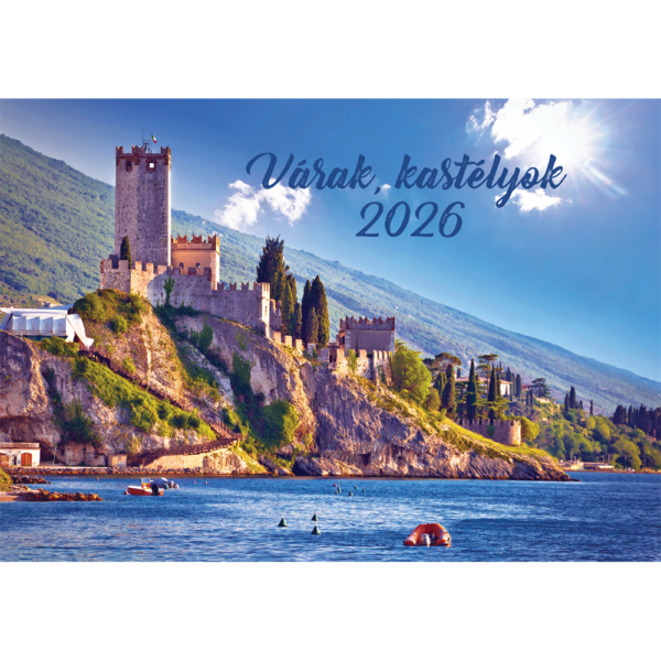 Falinaptár képes 460x320mm, Várak, kastélyok Realsystem 2026.