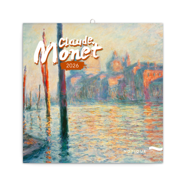 Falinaptár képes lemeznaptár 300x300mm, Claude Monet Realsystem 2026.