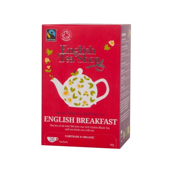 Fekete tea 20x2 g English Tea Shop 20, bio English Breakfast