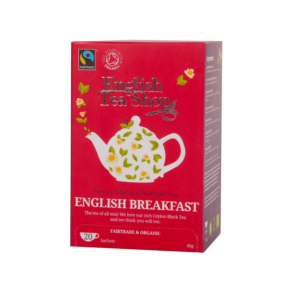 Fekete tea 20x2 g English Tea Shop 20, bio English Breakfast