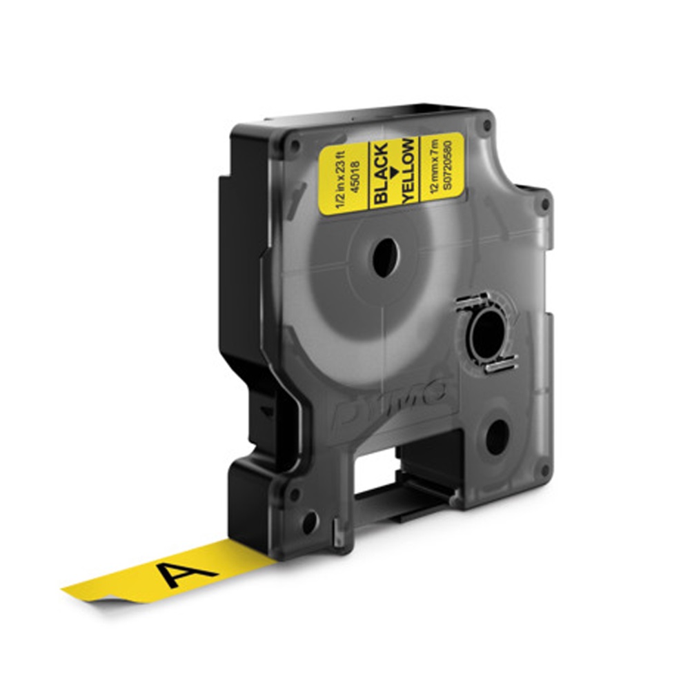 Feliratozógép szalag Dymo D1 S0720580/45018 12mmx7m ORIGINAL fekete/sárga - Image 2