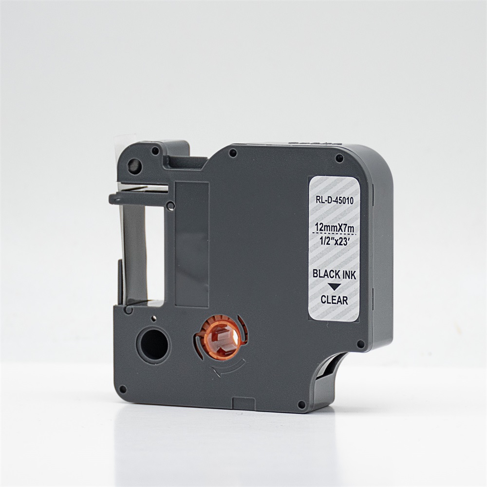 Feliratozógép szalag kompatibilis Dymo D1 S0720500/45010 12mmx7m ECO fekete/víztiszta