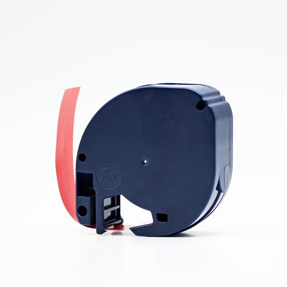 Feliratozógép szalag kompatibilis Dymo Letratag S0721630/59424 12mmx4m ECO piros - Image 2