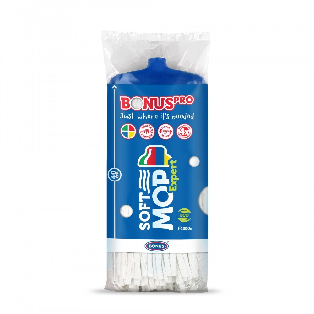 Felmosó fej mop 250 g viszkóz Bonus Pro SoftMop Expert_B979