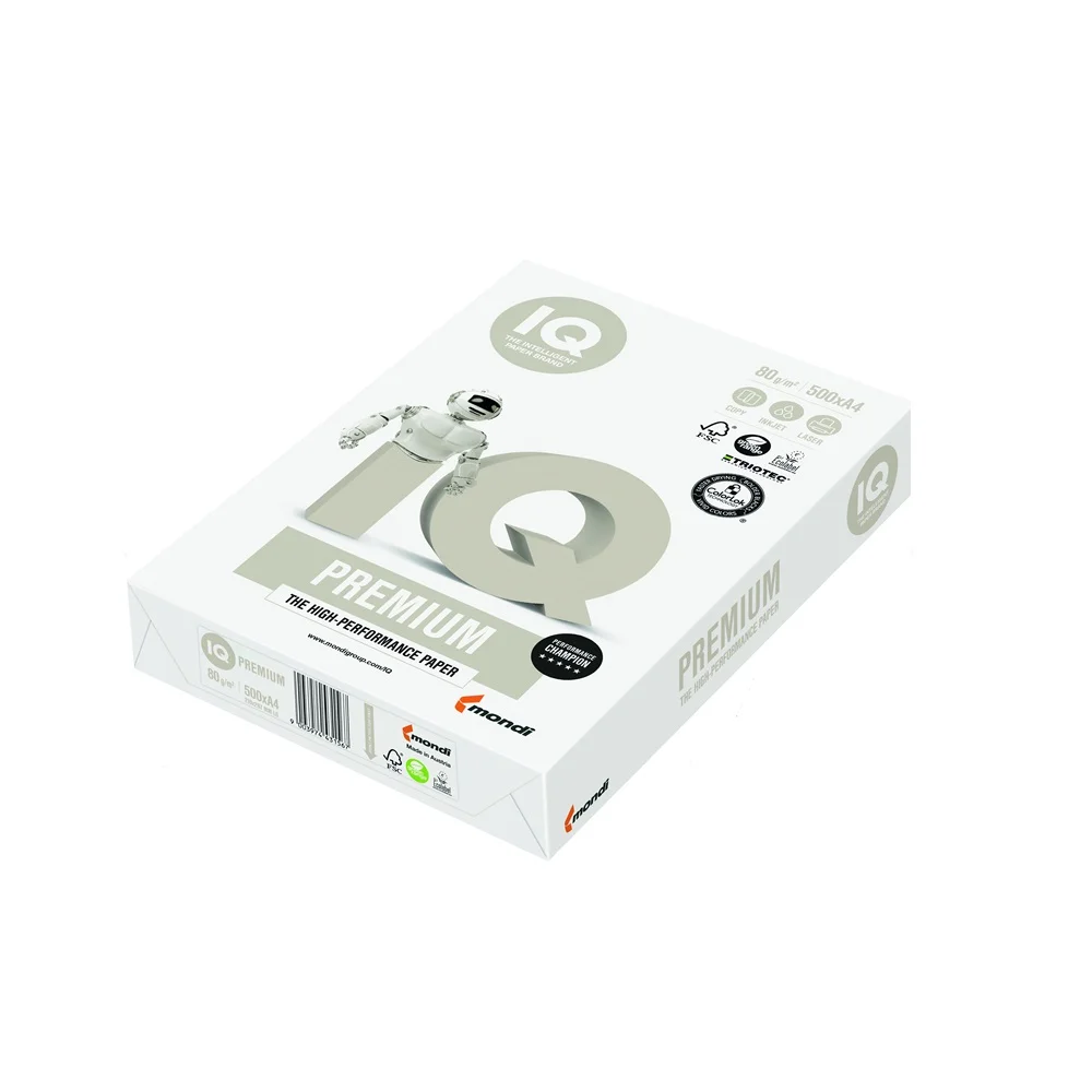 Másolópapír A4, 80g, IQ Premium 500ív/csomag