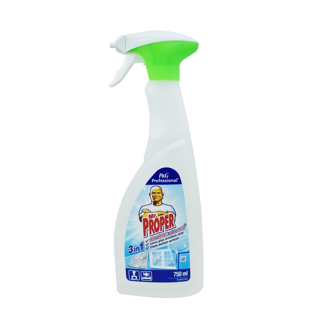 Fertőtlenítő hatású tisztítószer szórófejes 750 ml 3 az 1-ben  Mr. Proper - Image 2
