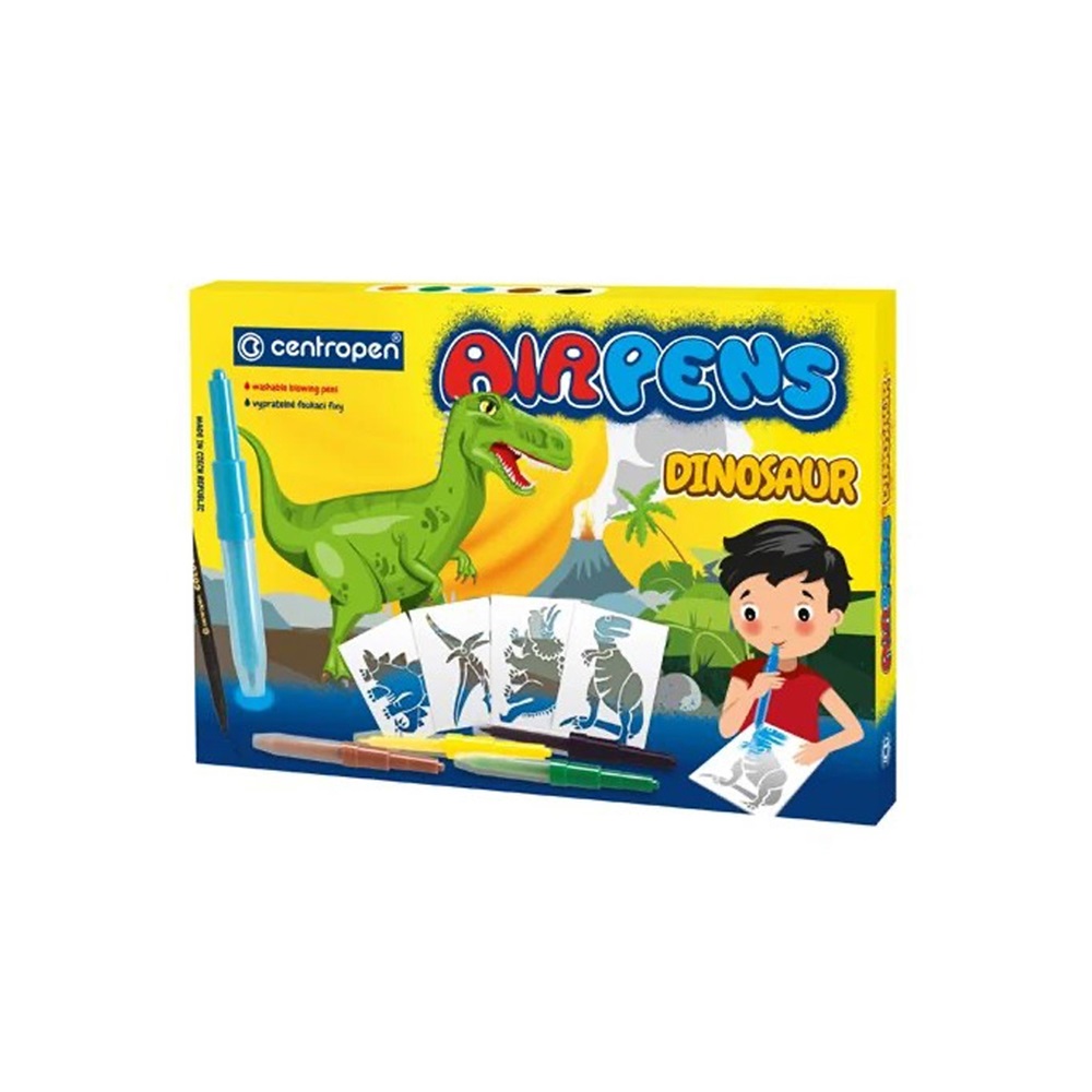 Filctoll fújós készlet Centropen AIRPENS 1500 Dinoszaurusz 5+1 klf. szín - Image 2