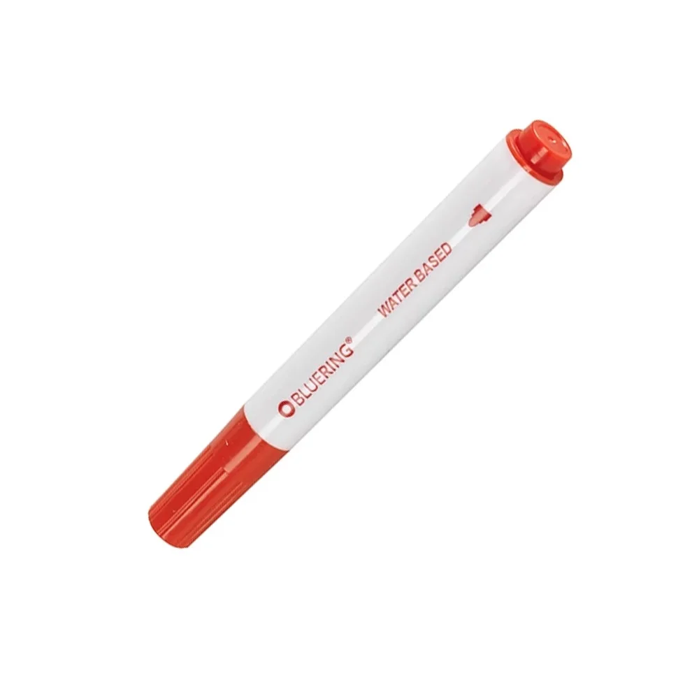 Flipchart marker rostirón vizes kerek végű 3mm, Bluering® piros - Image 2