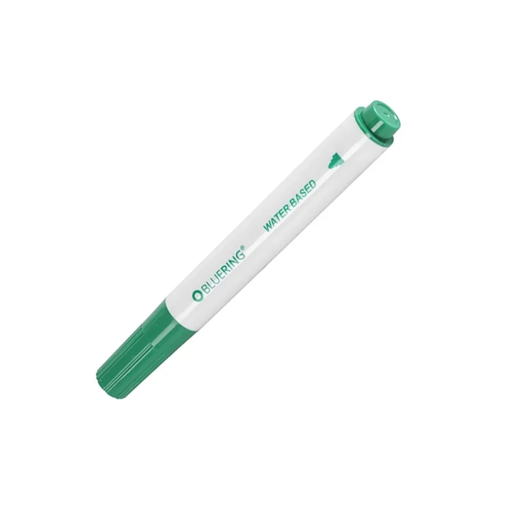 Flipchart marker rostirón vizes kerek végű 3mm, Bluering® zöld - Image 2