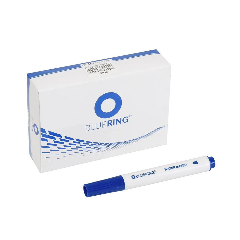 Flipchart marker rostirón vizes kerek végű 3mm, Bluering® kék - Image 2
