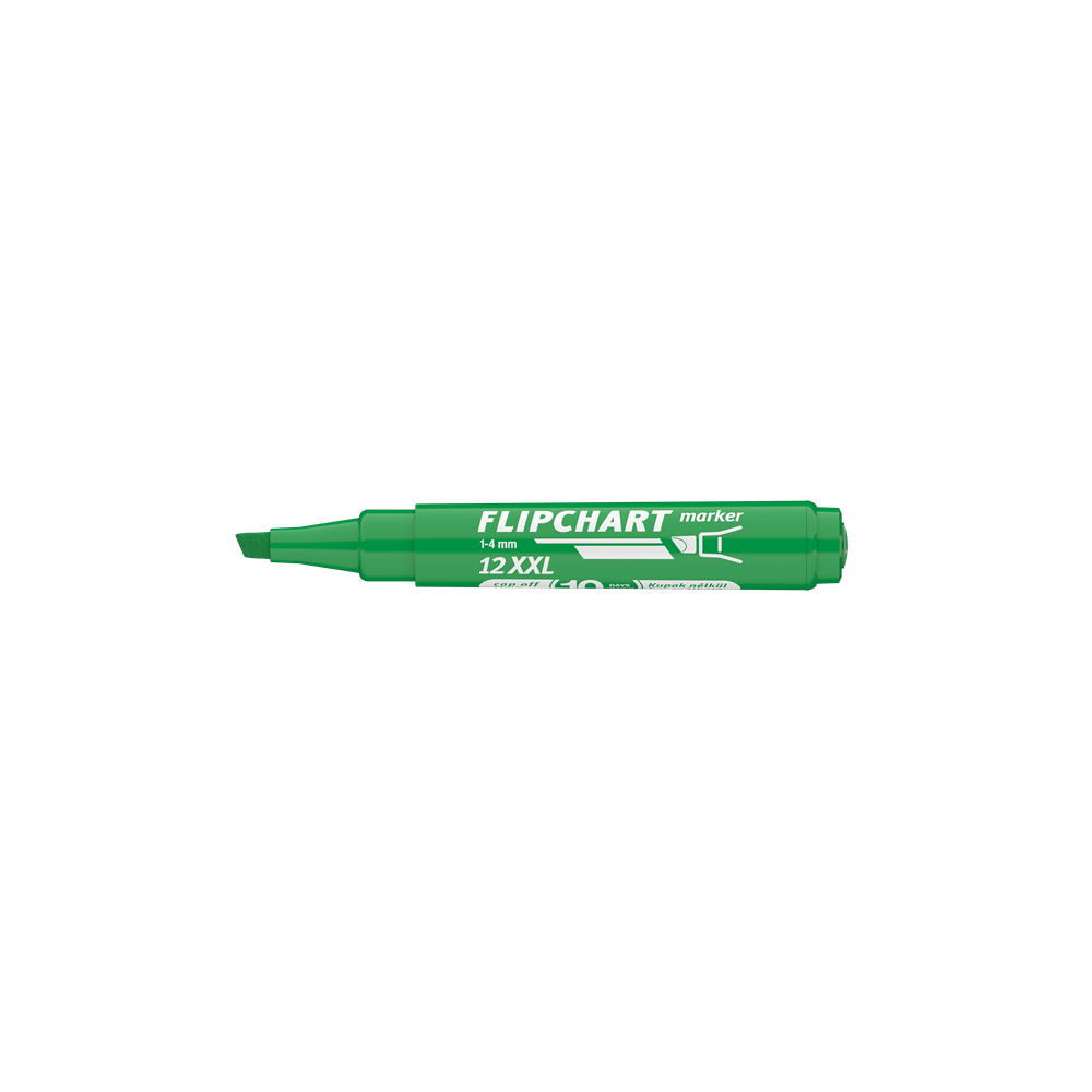 Flipchart marker vízbázisú 1-4mm, vágott Artip 12XXL zöld - Image 3