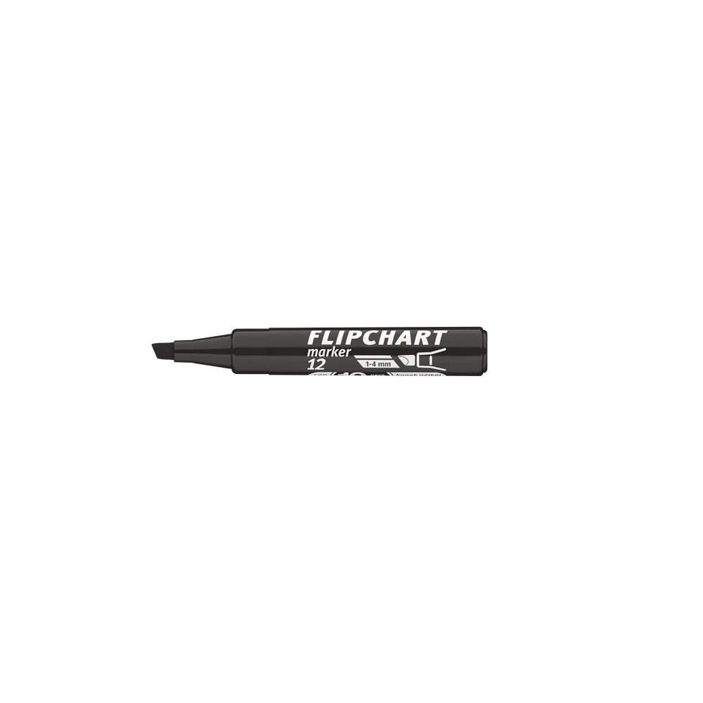 Flipchart marker vízbázisú 1-4mm, vágott Artip 12 fekete - Image 3
