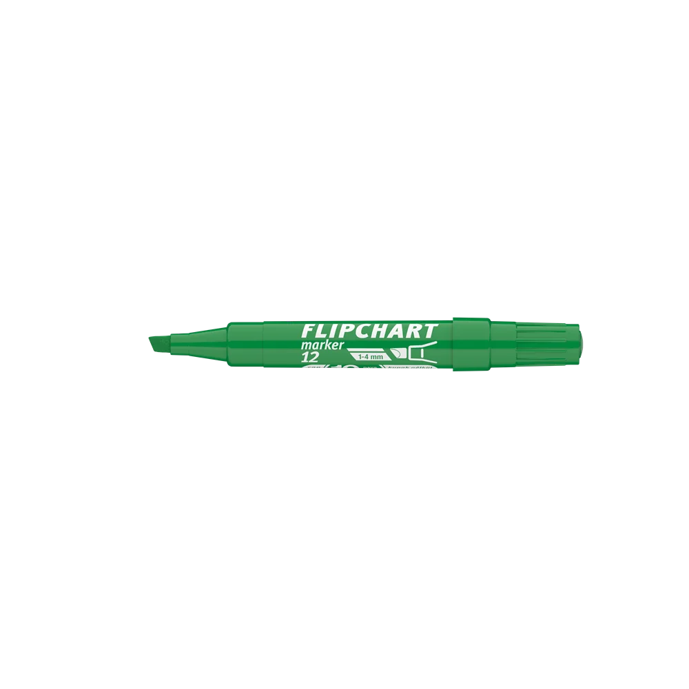 Flipchart marker vízbázisú 1-4mm, vágott Artip 12 zöld - Image 2