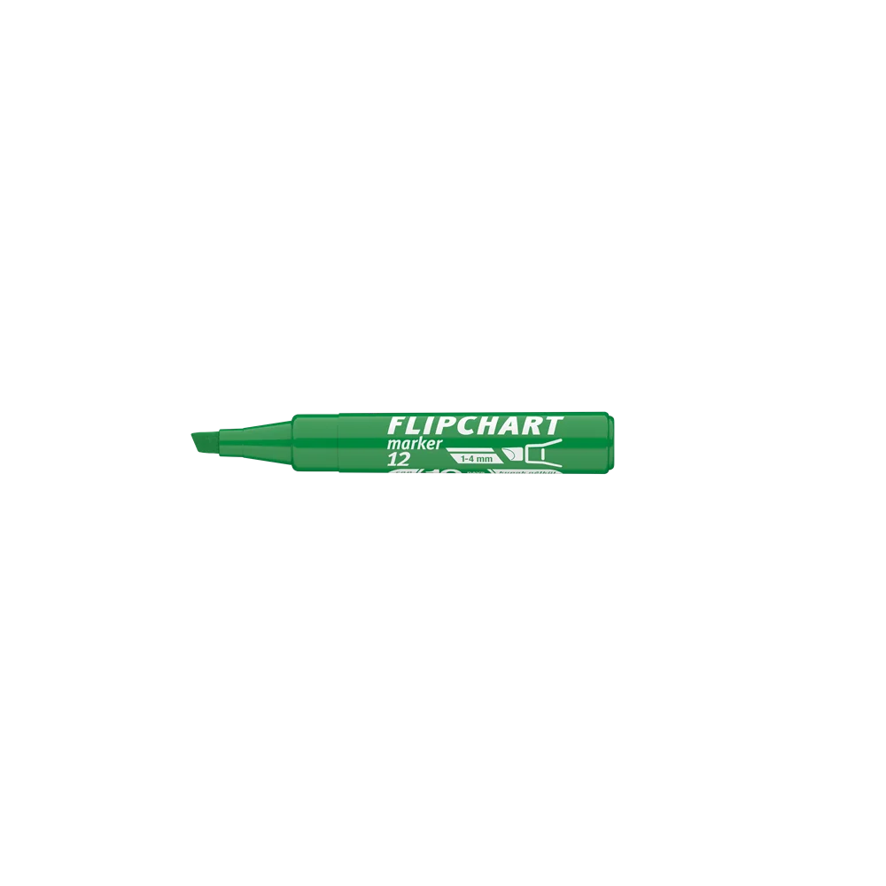 Flipchart marker vízbázisú 1-4mm, vágott Artip 12 zöld - Image 3