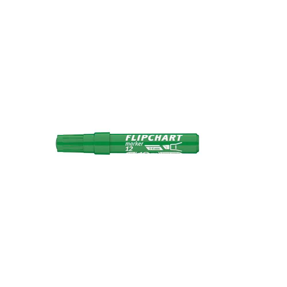 Flipchart marker vízbázisú 1-4mm, vágott Artip 12 zöld - Image 4