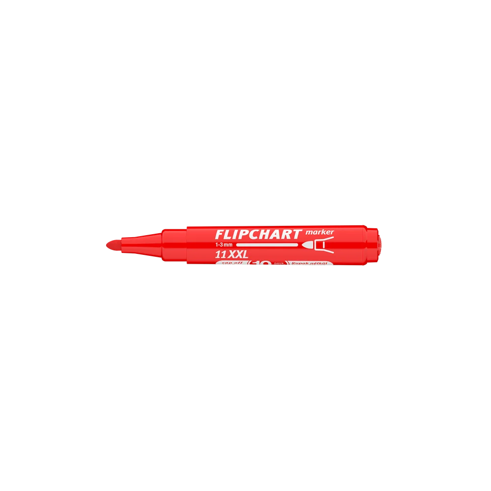 Flipchart marker vízbázisú 3mm, kerek Artip 11XXL piros - Image 3