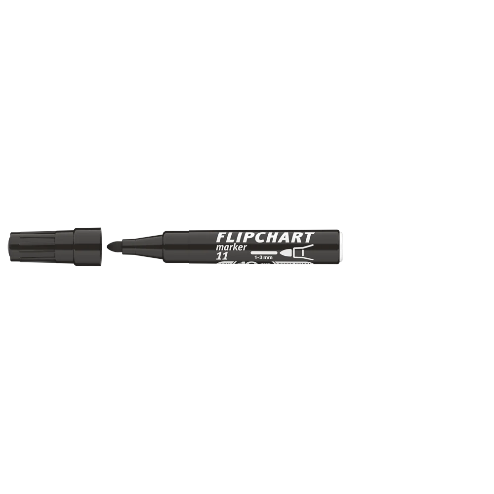 Flipchart marker vízbázisú 3mm, kerek Artip 11 fekete