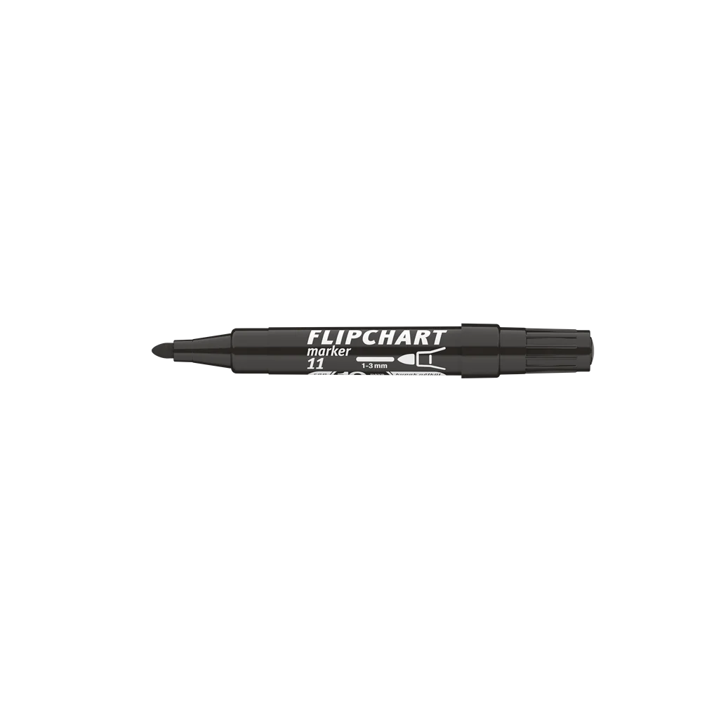 Flipchart marker vízbázisú 3mm, kerek Artip 11 fekete - Image 2