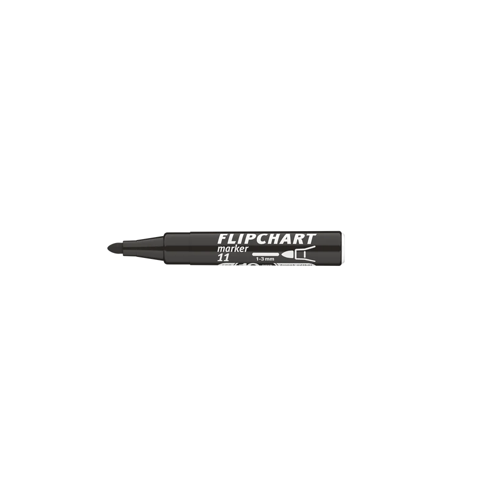 Flipchart marker vízbázisú 3mm, kerek Artip 11 fekete - Image 3